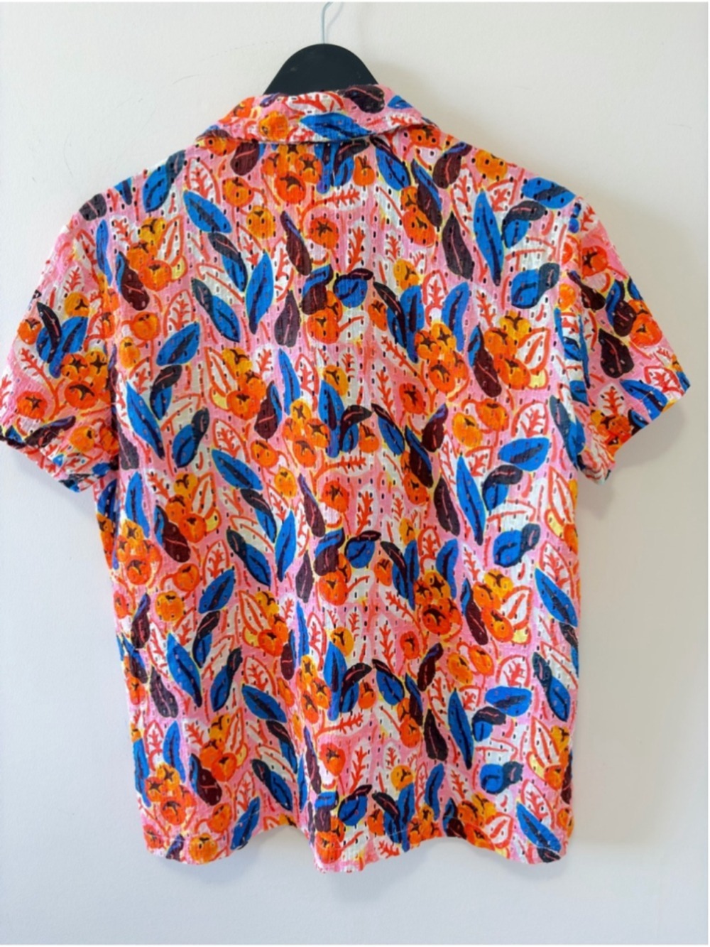 SOLID & STRIPED The Cabana Shirt in Orange Tree Print - Picture 6 of 11